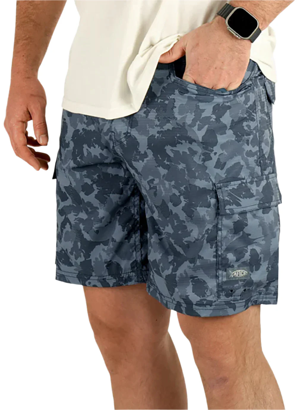 AFTCO Deckhand Camo Cargo Shorts - Image 6
