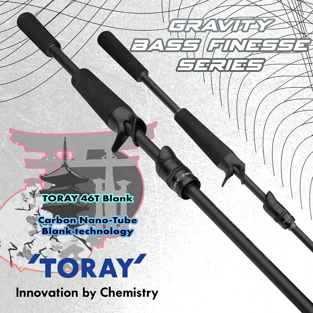 Ark Rods Gravity Bass Finesse Series Spinning Rods - Image 5