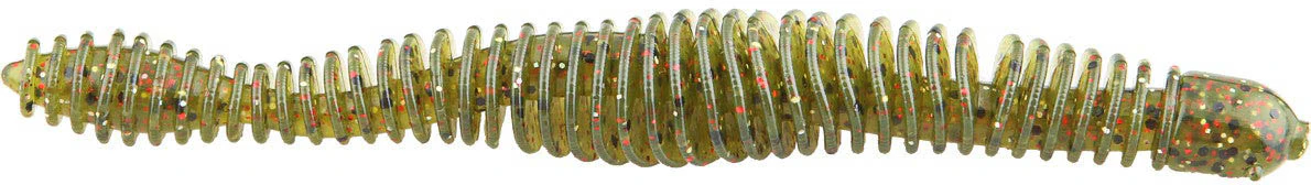 Big Bite Baits Coontail Worm 4 3/4 inch Ribbed Worm - Image 10