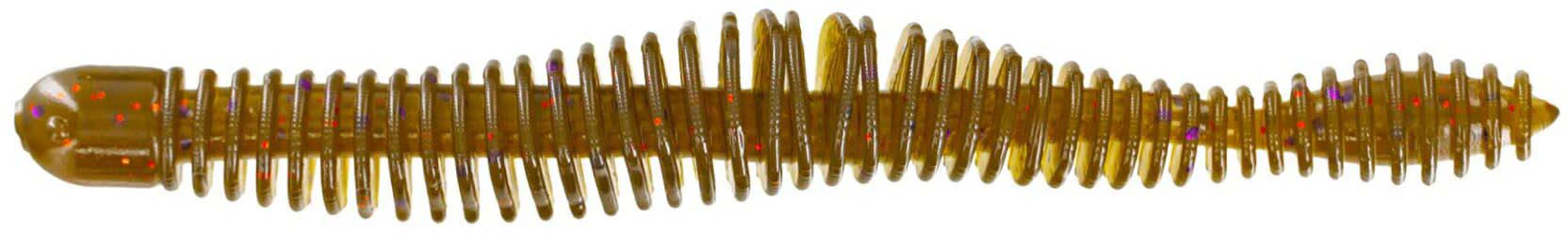 Big Bite Baits Coontail Worm 4 3/4 inch Ribbed Worm - Image 11