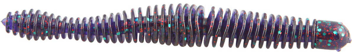 Big Bite Baits Coontail Worm 4 3/4 inch Ribbed Worm - Image 7