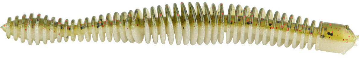 Big Bite Baits Coontail Worm 4 3/4 inch Ribbed Worm - Image 9