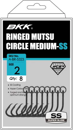 BKK Mutsu Medium Ringed Circle Hook SS - Image 2