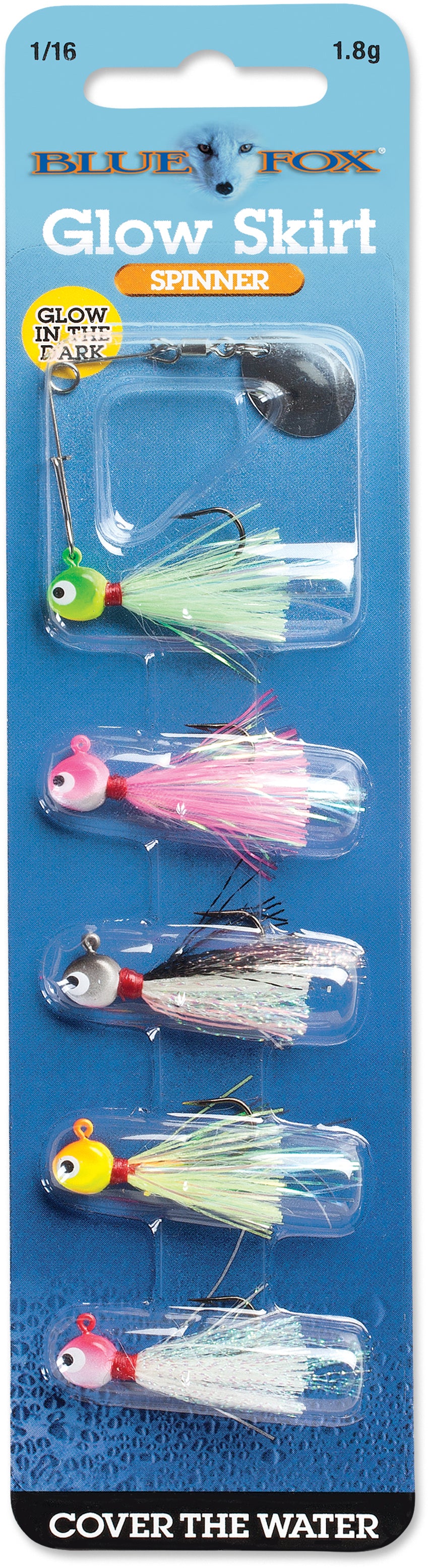 Blue Fox Glow Skirt Spin Kit 1/16 oz.