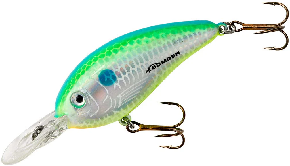 Bomber Fat Free Shad Guppy 2 3/8 inch Shallow-Medium Diving Crankbait - Image 2