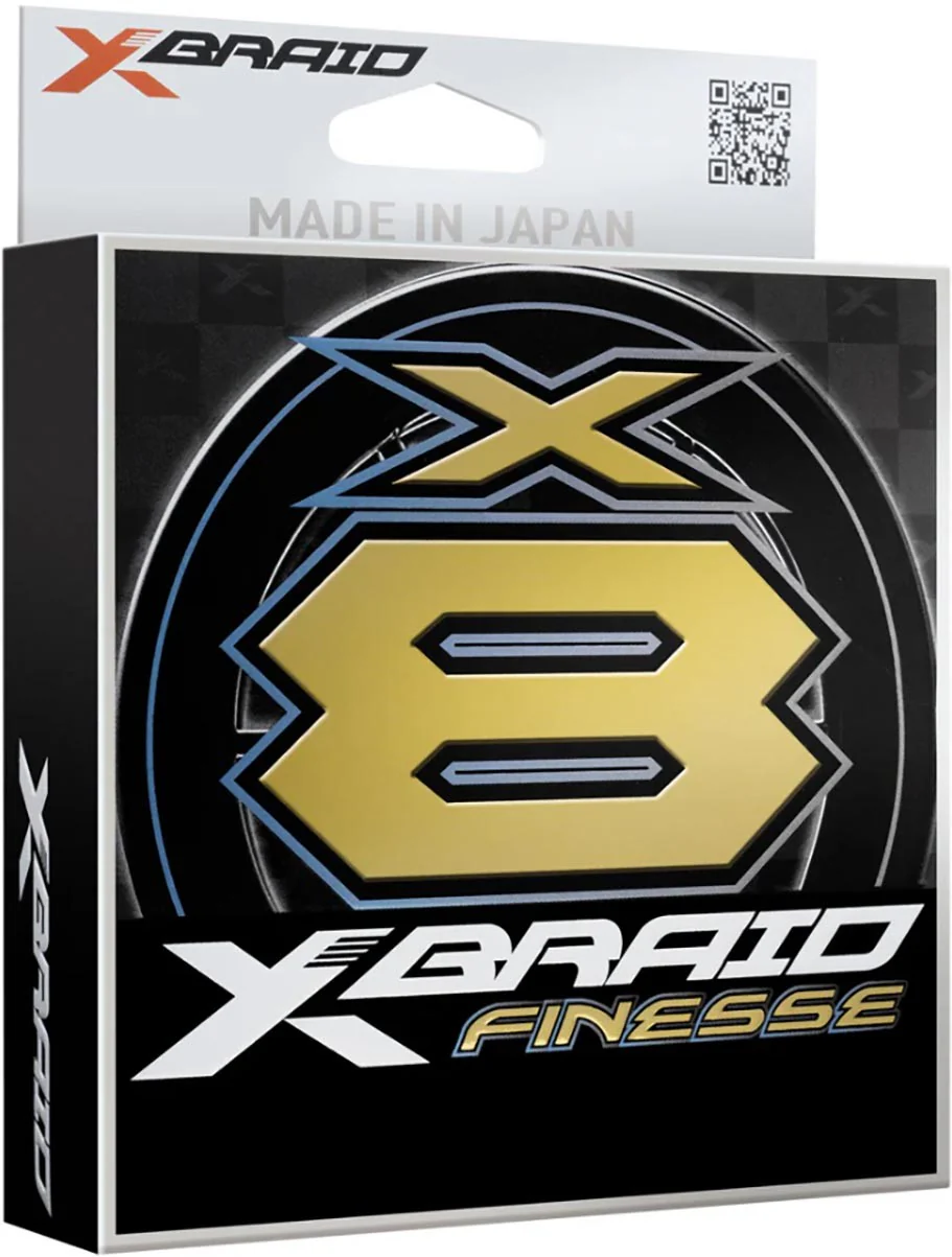 X-Braid X8 Finesse White/Green Braid - 165 Yard Spool