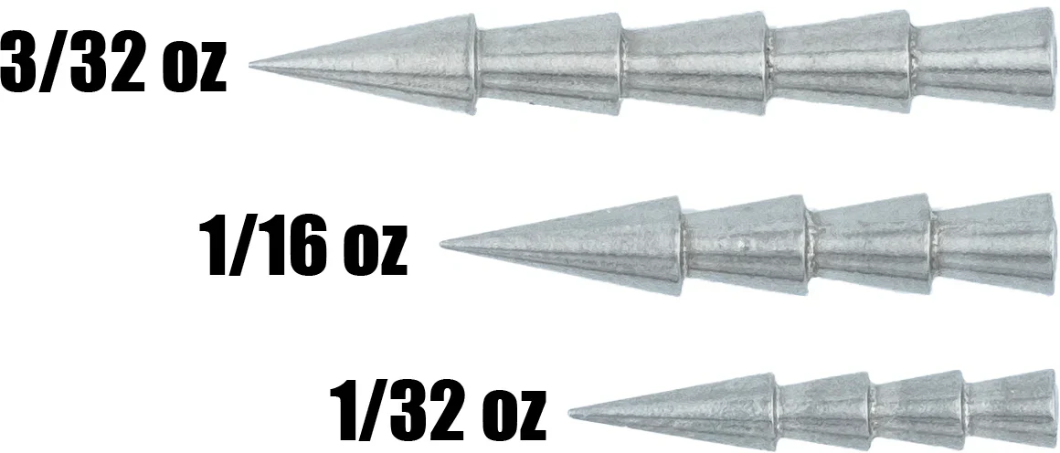 Departure Outdoors Tungsten Nail Weights - 5 Pack