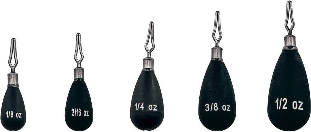 Departure Outdoors Tungsten Tear Drop - Drop Shot Weights - 5 Pack - Image 2