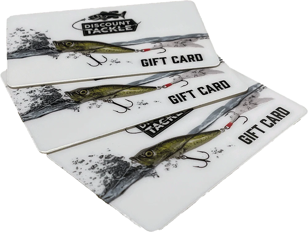 Discount Tackle Gift Cards - Shipped Physical Card with Envelope