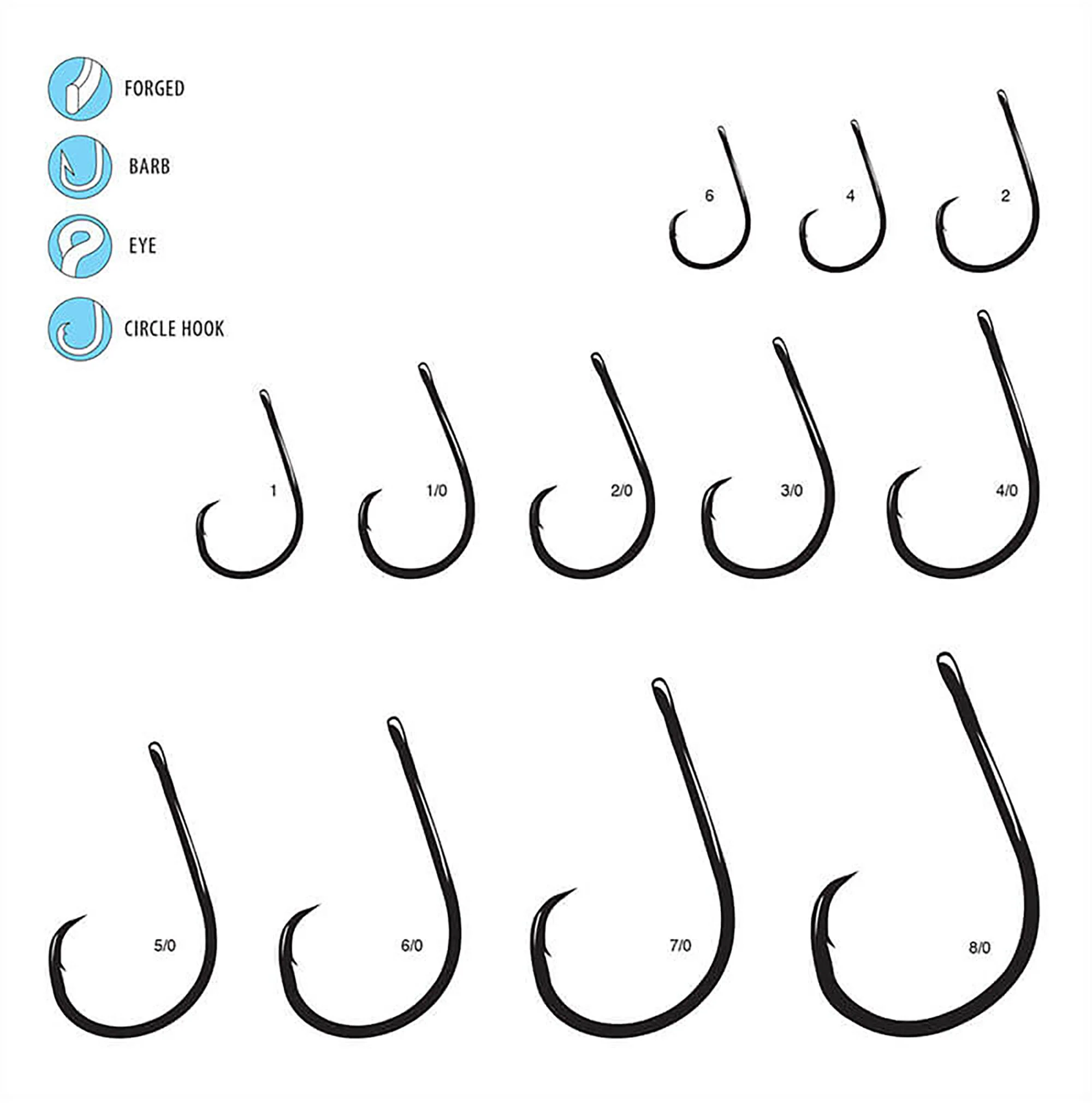Gamakatsu Octopus Circle 4X Strong SE IP Nano Alpha Hooks - Tournament Legal - Image 2