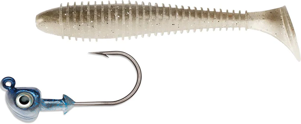 Keitech 3.8 Inch Fat Swing Impact & VMC Boxer Swimbait Jighead Combo - Image 93