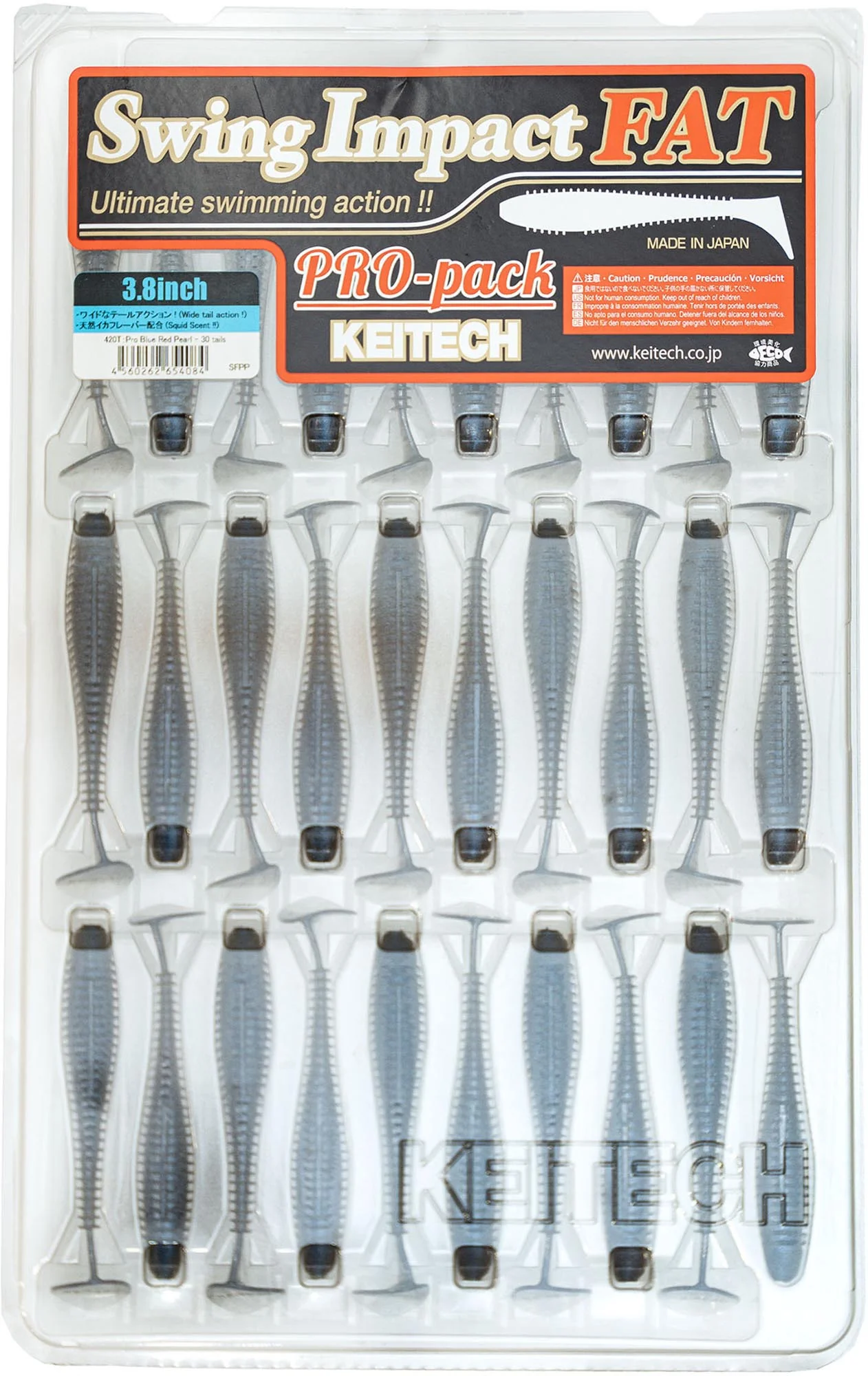 Keitech Fat Swing Impact 3.8 inch Soft Paddle Tail Swimbait - 30 Bait Pro Pack - Image 4