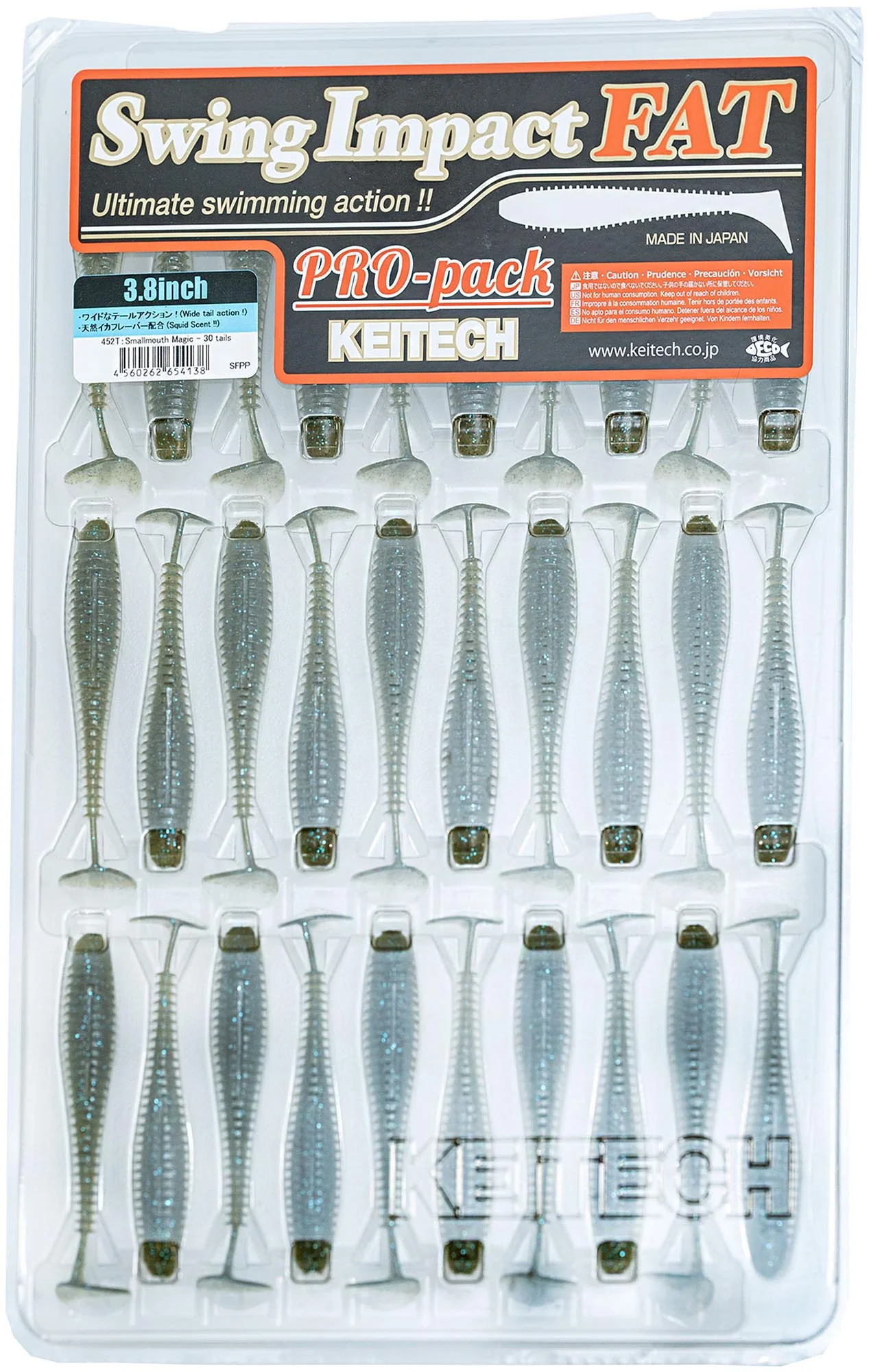 Keitech Fat Swing Impact 3.8 inch Soft Paddle Tail Swimbait - 30 Bait Pro Pack - Image 7