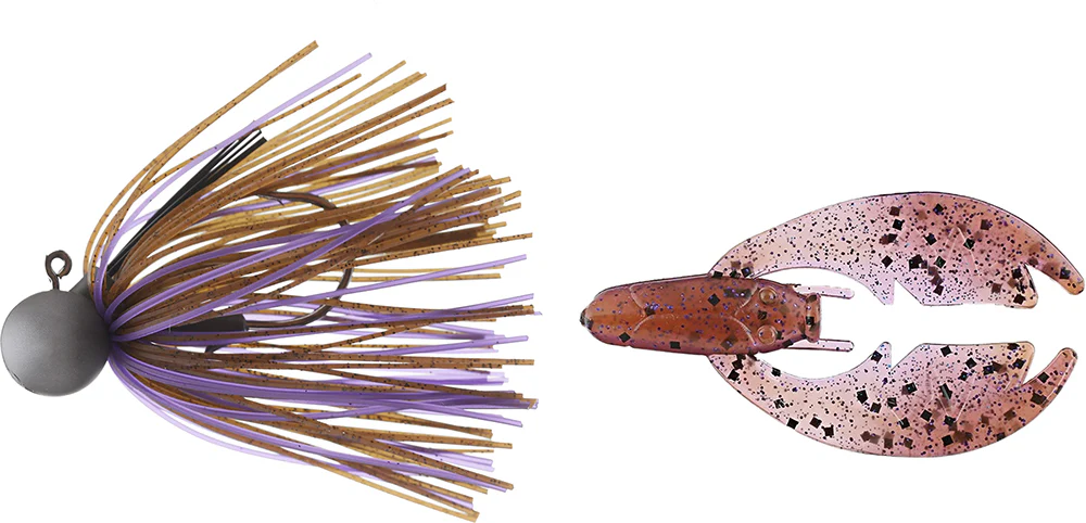 Keitech Tungsten Model II Football Jig & NetBait Tiny Paca Chunk Combo - Image 12