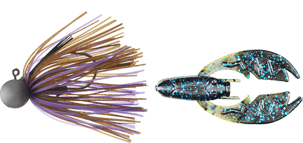 Keitech Tungsten Model II Football Jig & NetBait Tiny Paca Chunk Combo - Image 15