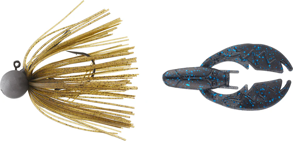 Keitech Tungsten Model II Football Jig & NetBait Tiny Paca Chunk Combo - Image 17