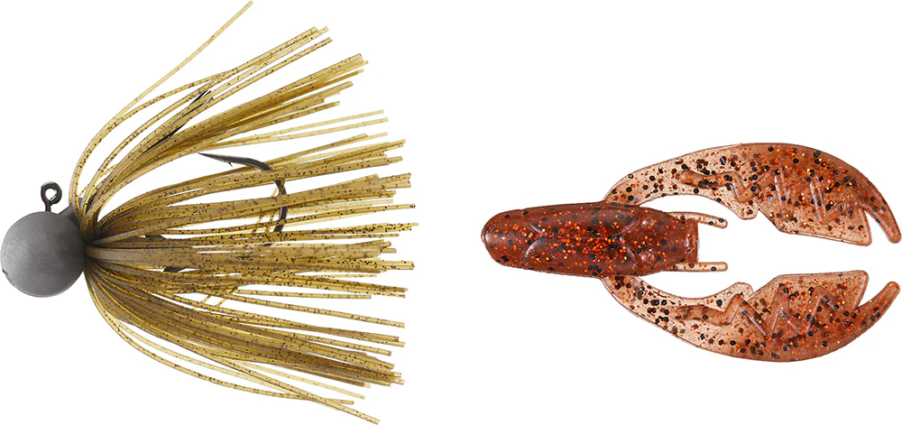 Keitech Tungsten Model II Football Jig & NetBait Tiny Paca Chunk Combo - Image 18