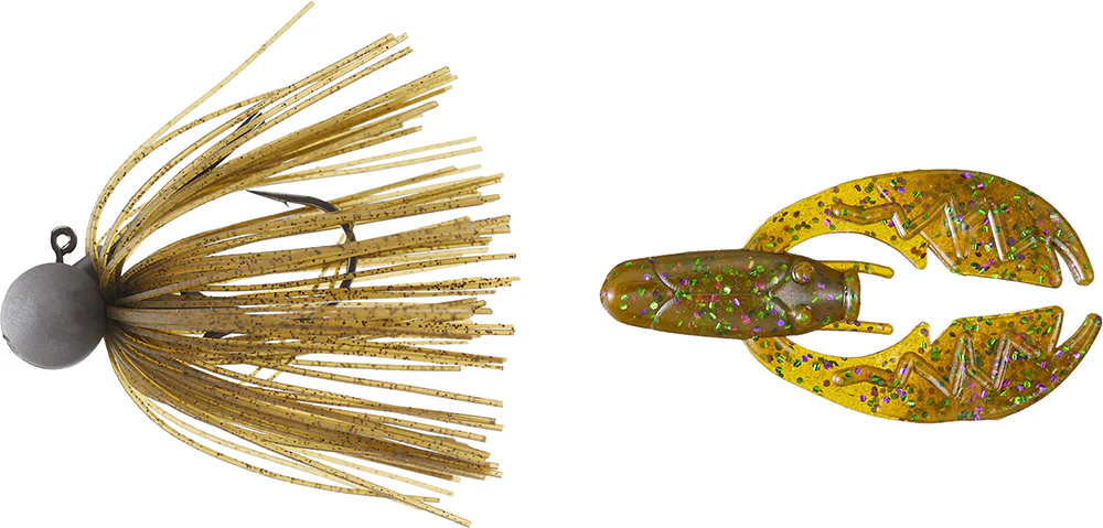 Keitech Tungsten Model II Football Jig & NetBait Tiny Paca Chunk Combo - Image 19