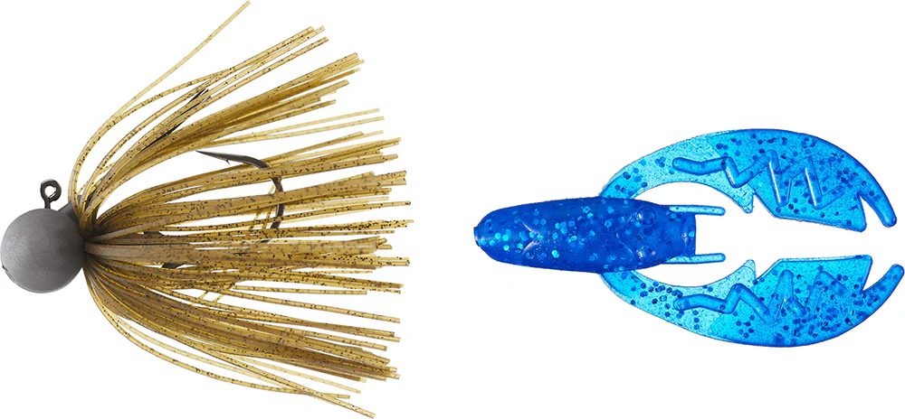 Keitech Tungsten Model II Football Jig & NetBait Tiny Paca Chunk Combo - Image 21