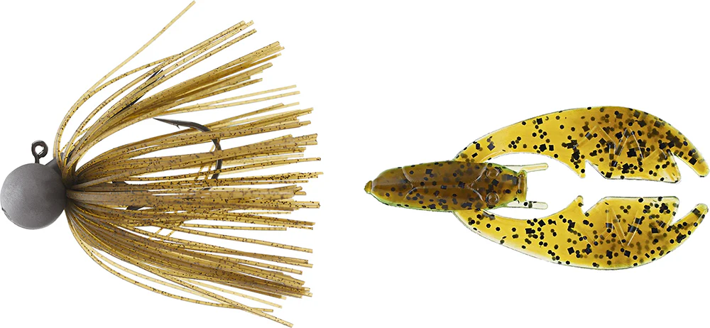 Keitech Tungsten Model II Football Jig & NetBait Tiny Paca Chunk Combo - Image 22