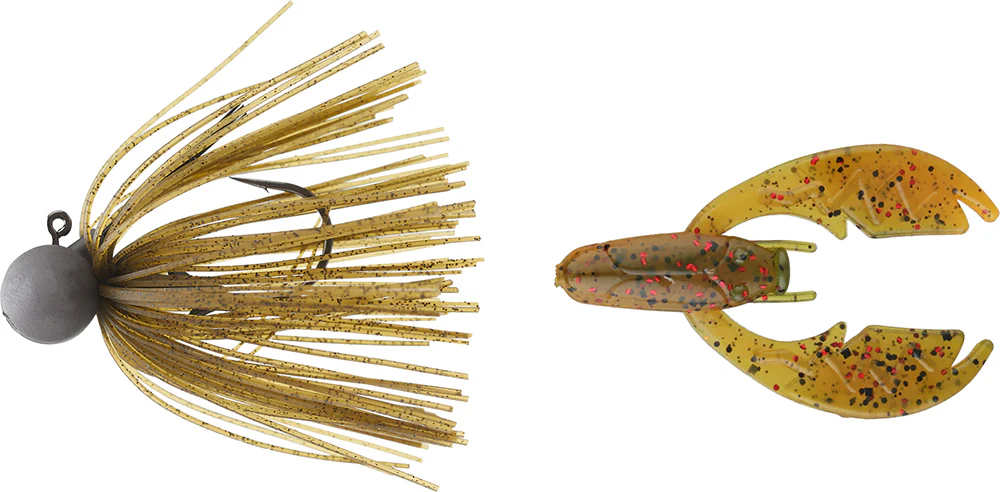 Keitech Tungsten Model II Football Jig & NetBait Tiny Paca Chunk Combo - Image 24