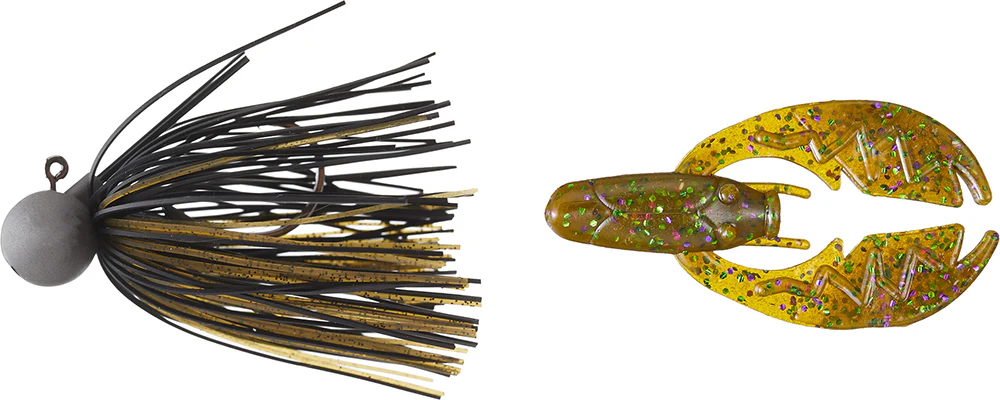 Keitech Tungsten Model II Football Jig & NetBait Tiny Paca Chunk Combo - Image 27