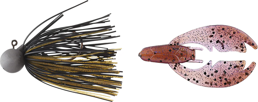 Keitech Tungsten Model II Football Jig & NetBait Tiny Paca Chunk Combo - Image 28