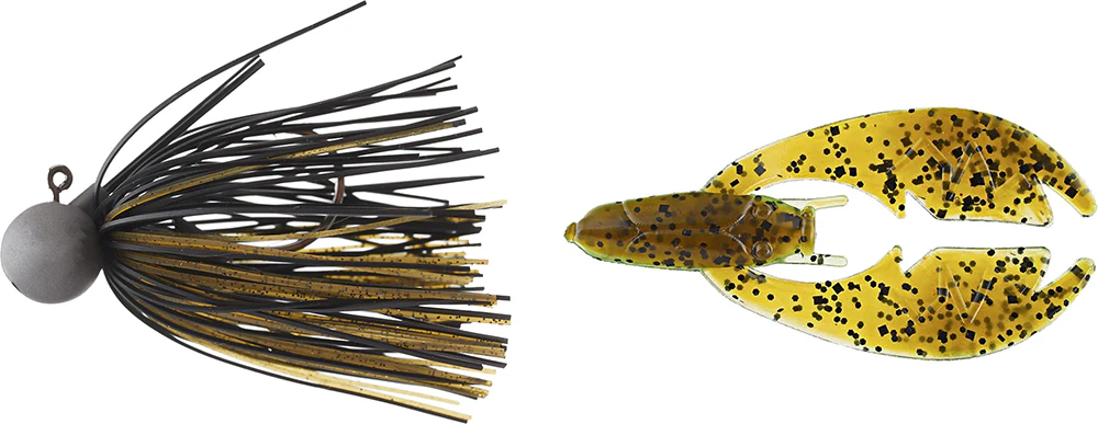 Keitech Tungsten Model II Football Jig & NetBait Tiny Paca Chunk Combo - Image 30