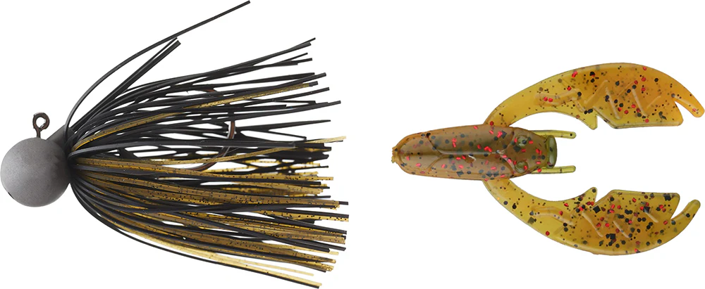 Keitech Tungsten Model II Football Jig & NetBait Tiny Paca Chunk Combo - Image 32