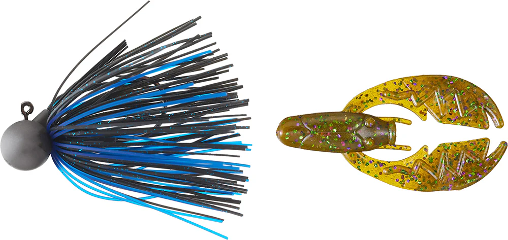 Keitech Tungsten Model II Football Jig & NetBait Tiny Paca Chunk Combo - Image 4