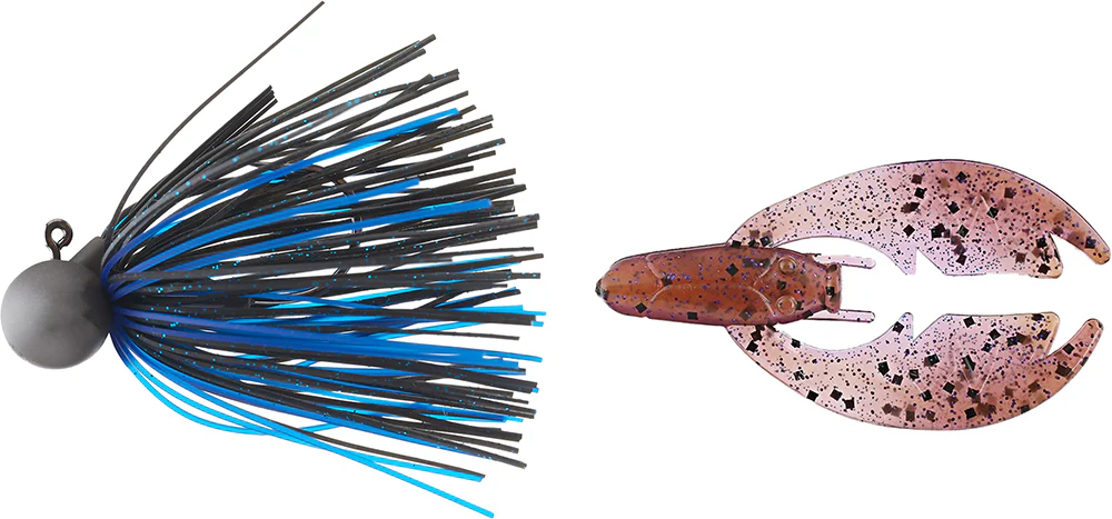 Keitech Tungsten Model II Football Jig & NetBait Tiny Paca Chunk Combo - Image 5