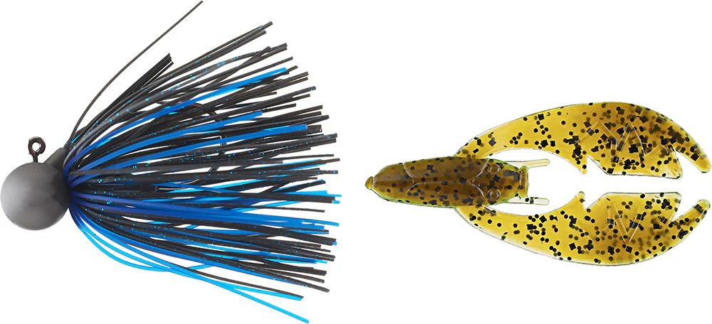 Keitech Tungsten Model II Football Jig & NetBait Tiny Paca Chunk Combo - Image 7