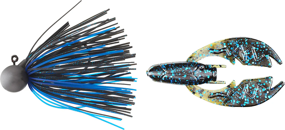 Keitech Tungsten Model II Football Jig & NetBait Tiny Paca Chunk Combo - Image 8