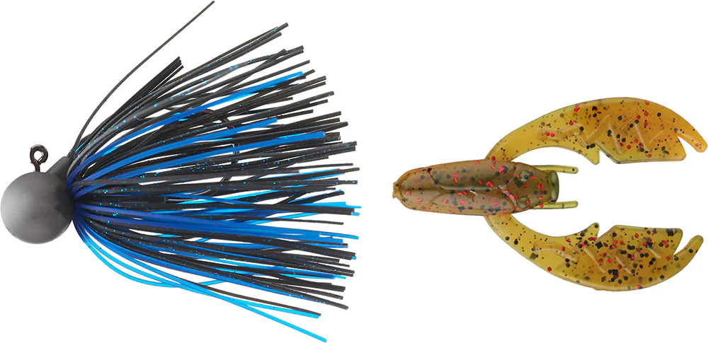 Keitech Tungsten Model II Football Jig & NetBait Tiny Paca Chunk Combo - Image 9