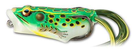 LIVETARGET Popper Frog Hollow Body Topwater Frog - Image 13