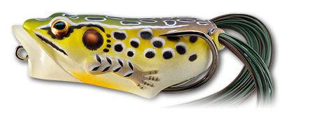 LIVETARGET Popper Frog Hollow Body Topwater Frog - Image 9