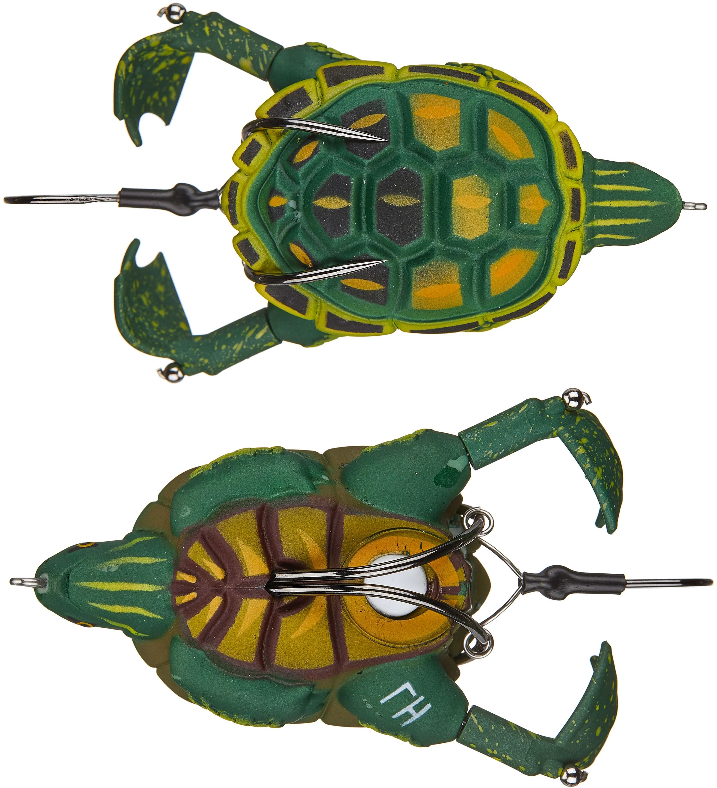 Lunkerhunt Prop Turtle 3 1/2 inch Hollow Topwater Prop Lure - Image 2