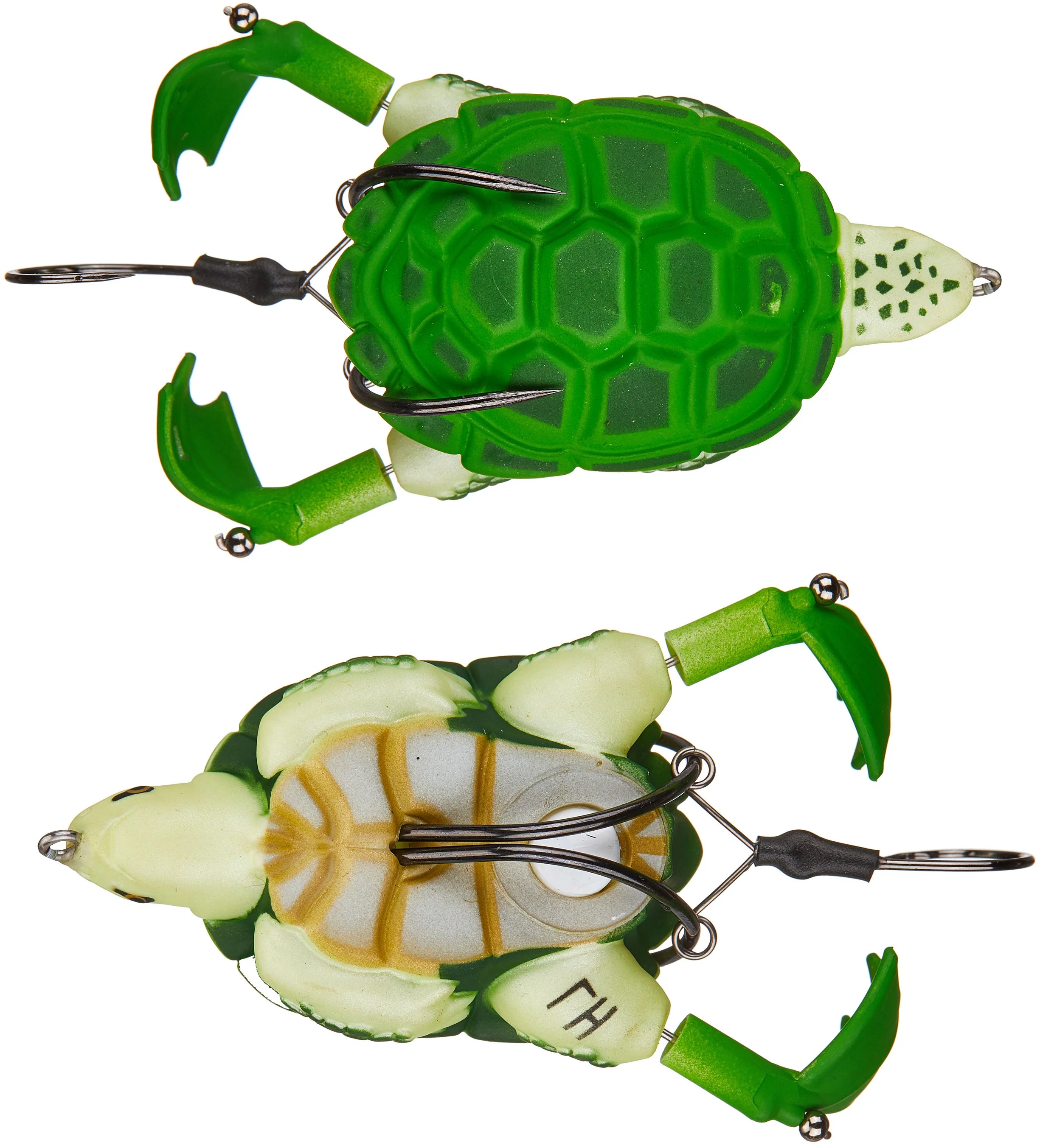 Lunkerhunt Prop Turtle 3 1/2 inch Hollow Topwater Prop Lure - Image 4