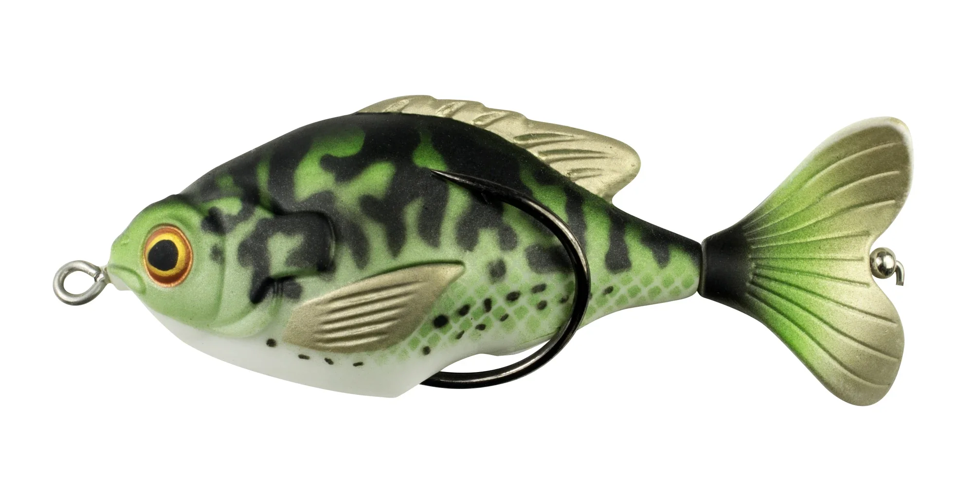 Lunkerhunt Propfish Sunfish 3 1/4 inch Hollow Topwater Prop Lure - Image 2