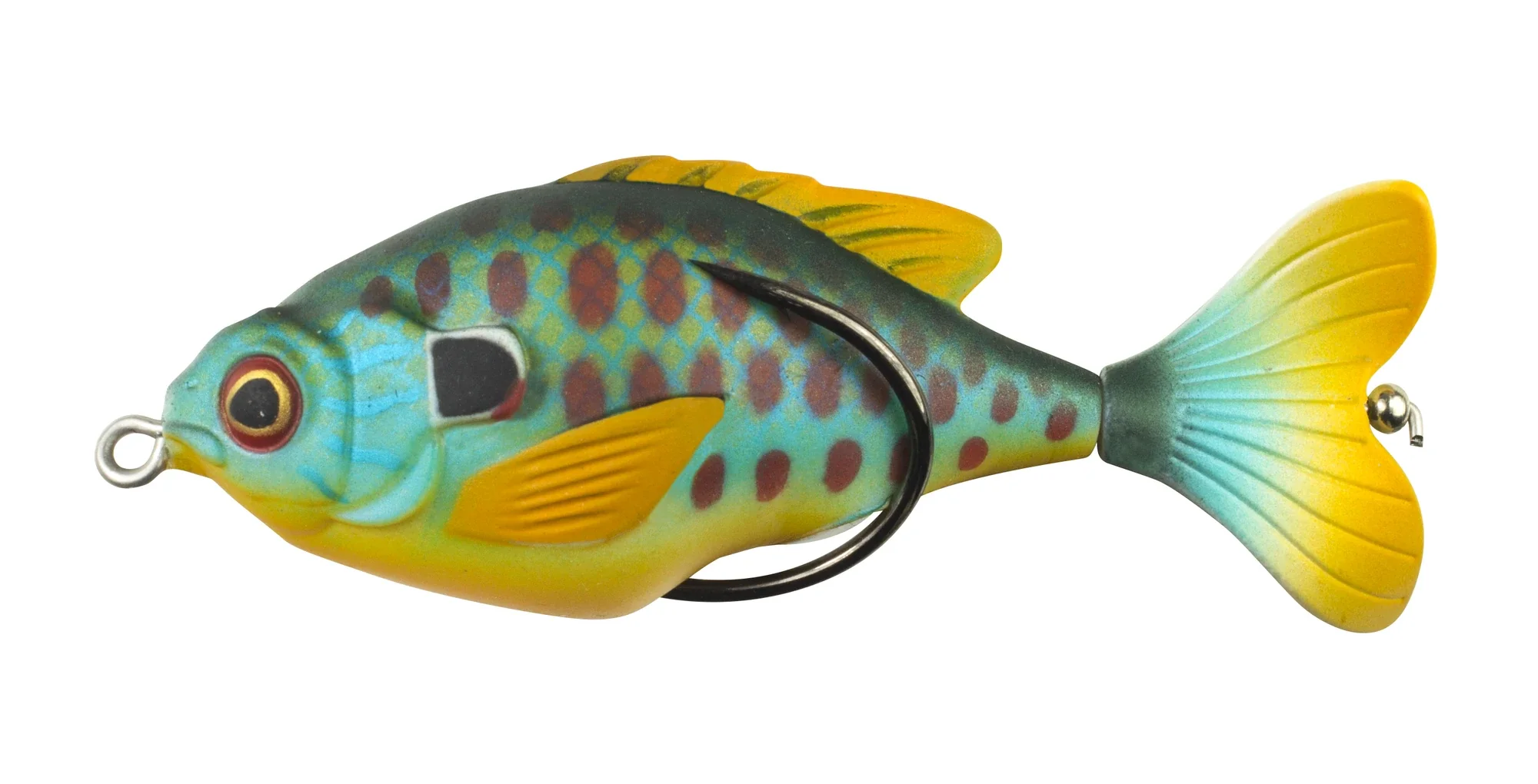Lunkerhunt Propfish Sunfish 3 1/4 inch Hollow Topwater Prop Lure - Image 5