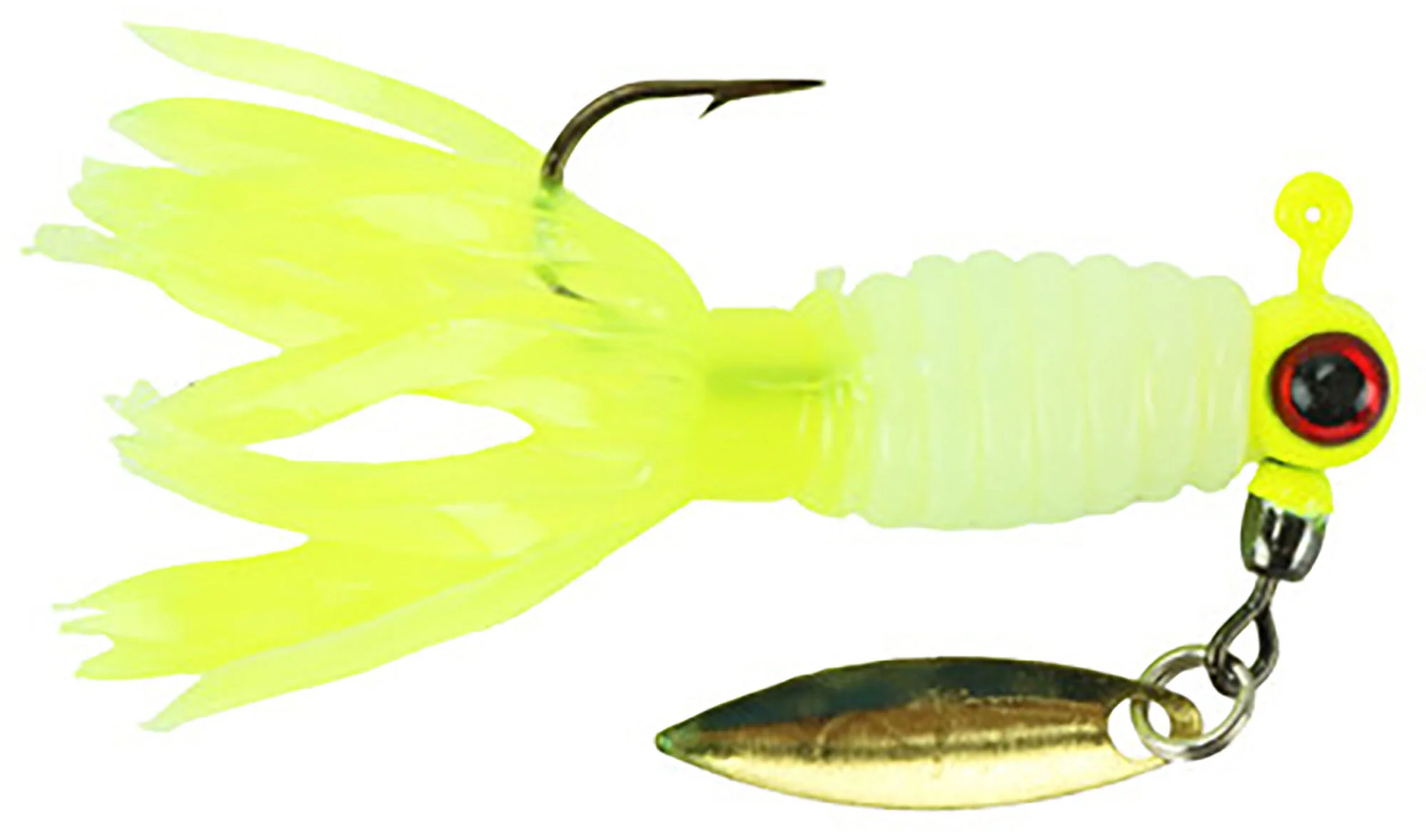 Mr. Crappie Sausage Head Jig Pre-Rigged w/Crappie Thunder Soft Plastic - Image 8