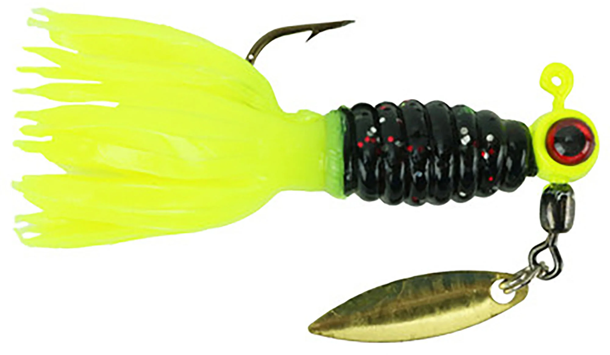 Mr. Crappie Sausage Head Jig Pre-Rigged w/Crappie Thunder Soft Plastic - Image 9
