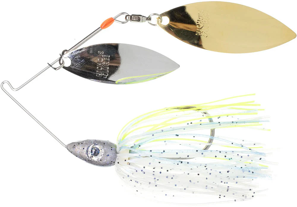 Nichols Lures Pulsator Electrum Series Double Willow Spinnerbait - Image 2