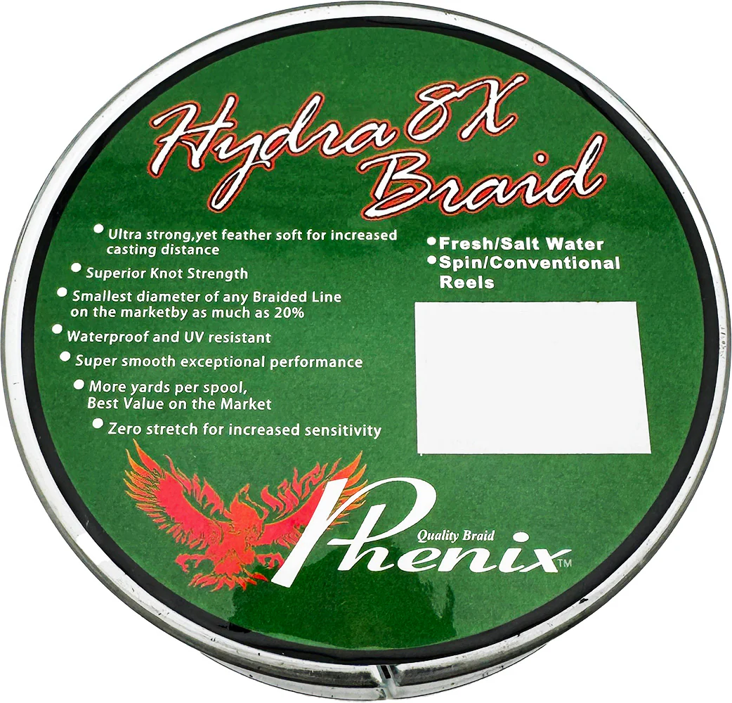 Phenix Hydra 8X Braided Line Bulk Spools - Low-Vis Moss Green - Image 3