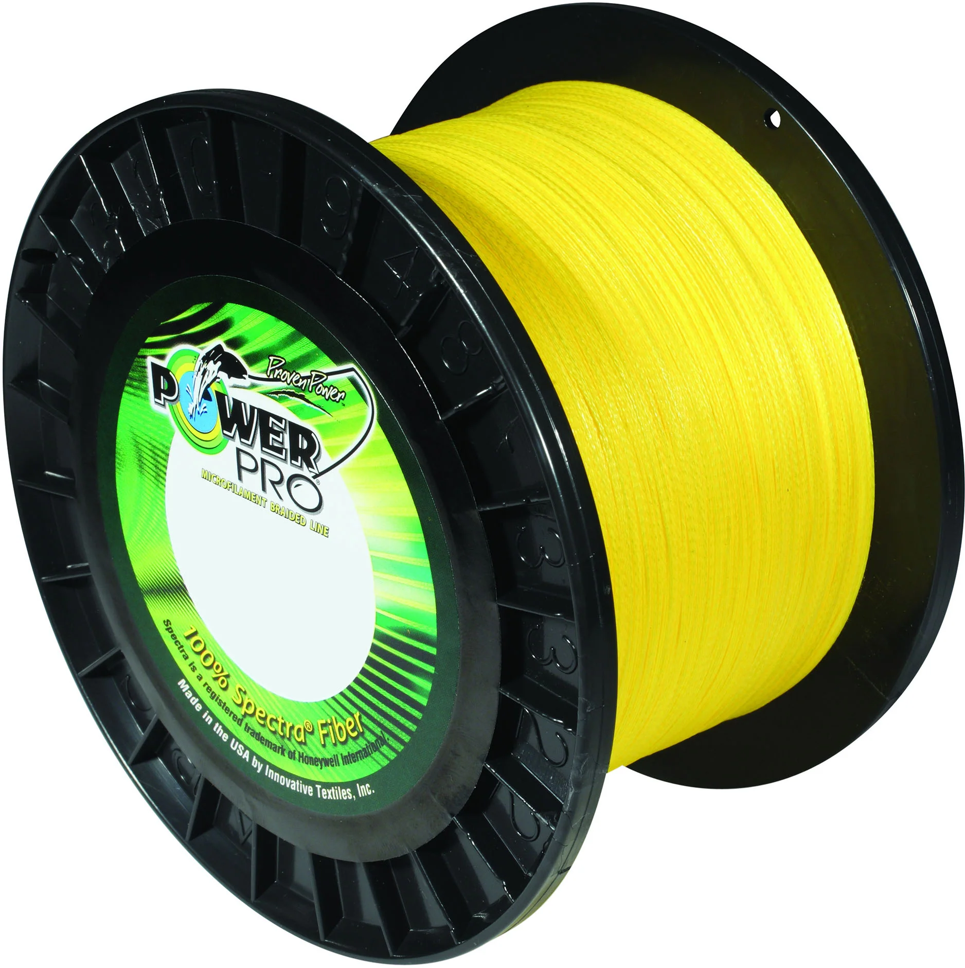 Power Pro Spectra Hi-Vis Yellow Braided Line 3000 yard Bulk Spool - Image 2