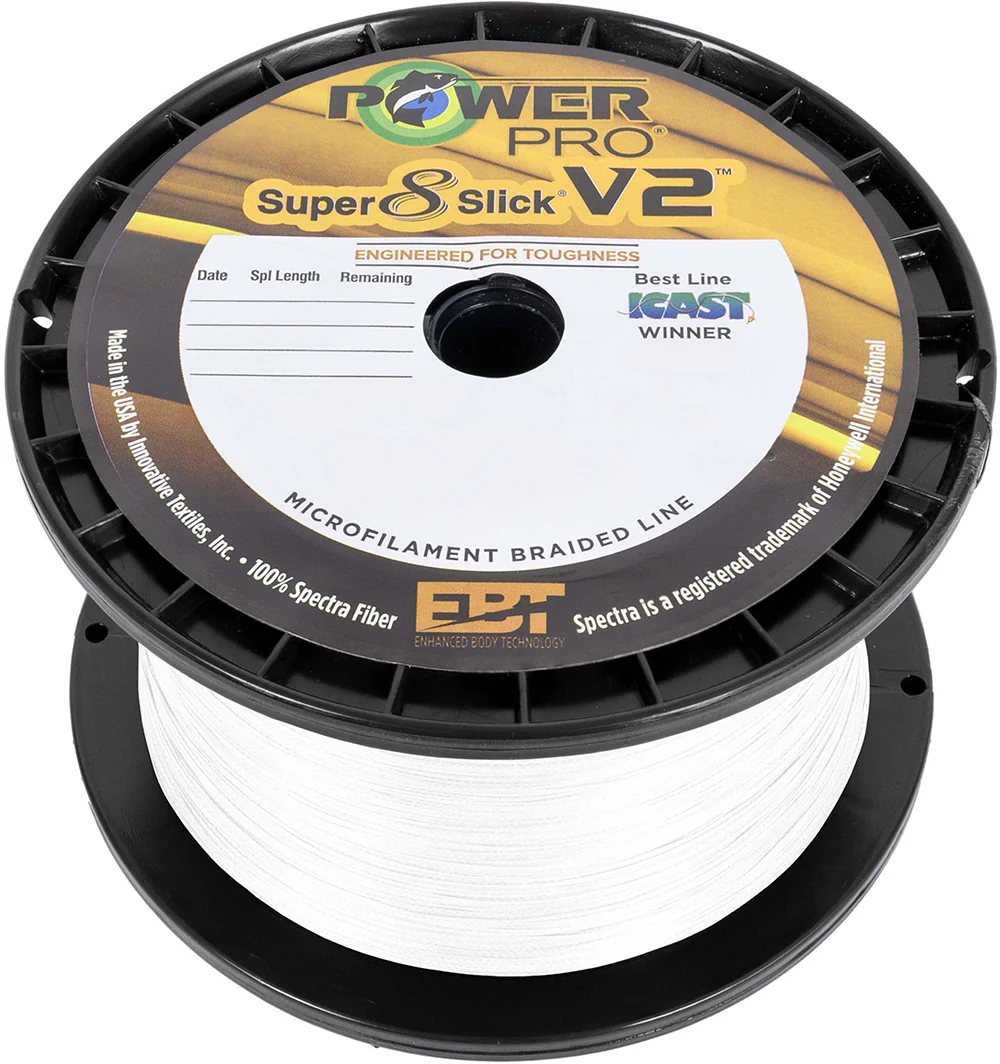 Power Pro Super8Slick V2 White Braided Line Bulk Spools - Image 16