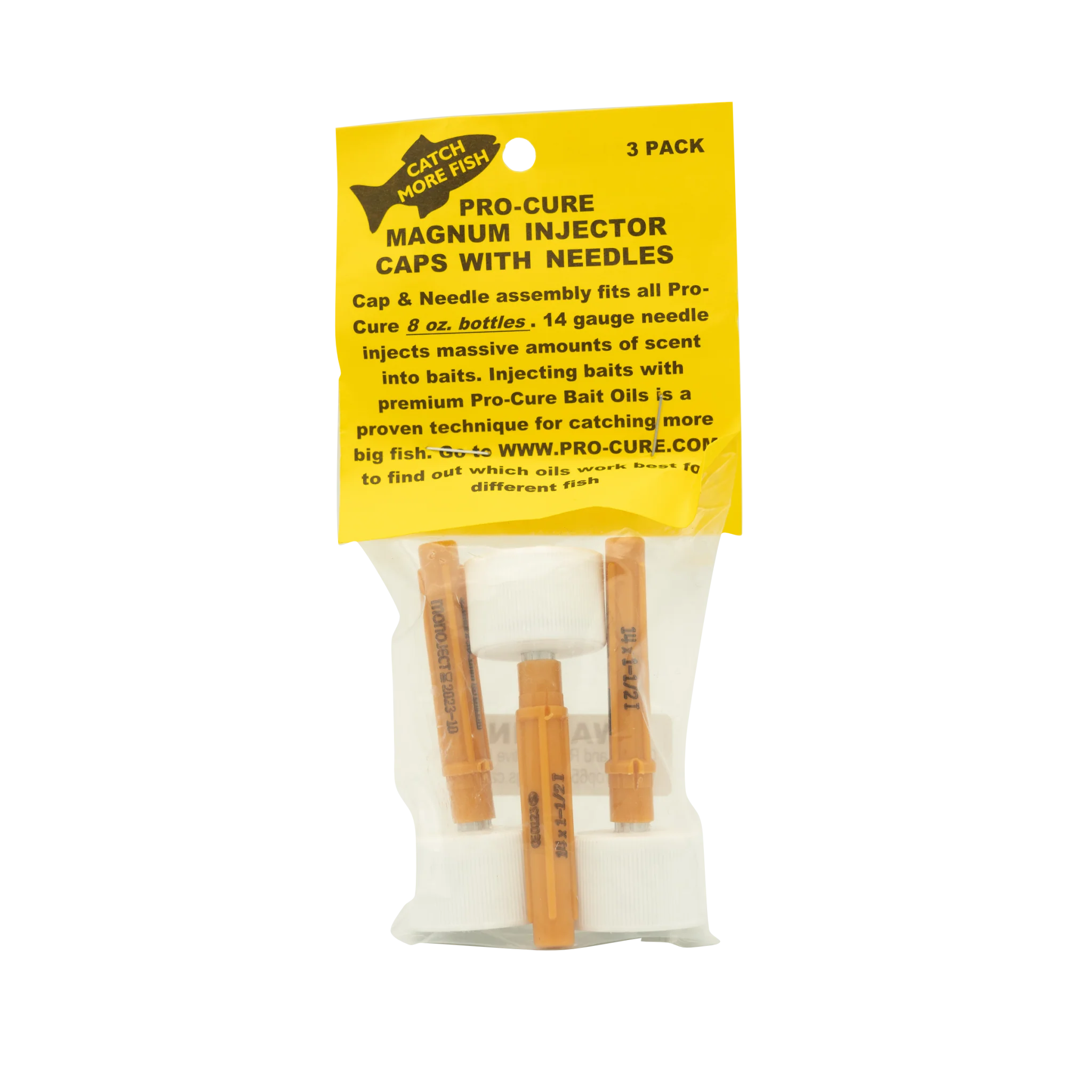 Pro-Cure Bait Injector Needle Caps 3 pack - Image 2