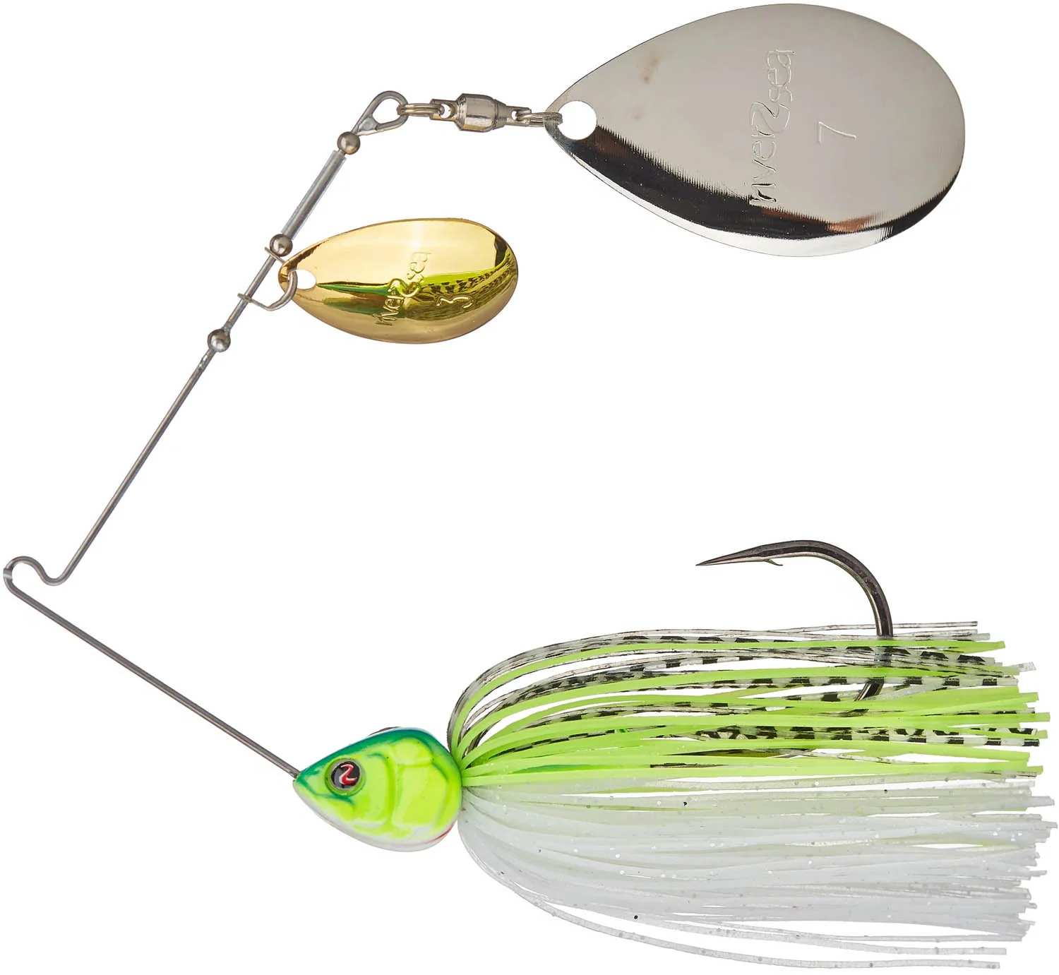 River2Sea Ish Monroe Bling Colorado Indiana Spinnerbait 1/2 oz. - Image 4
