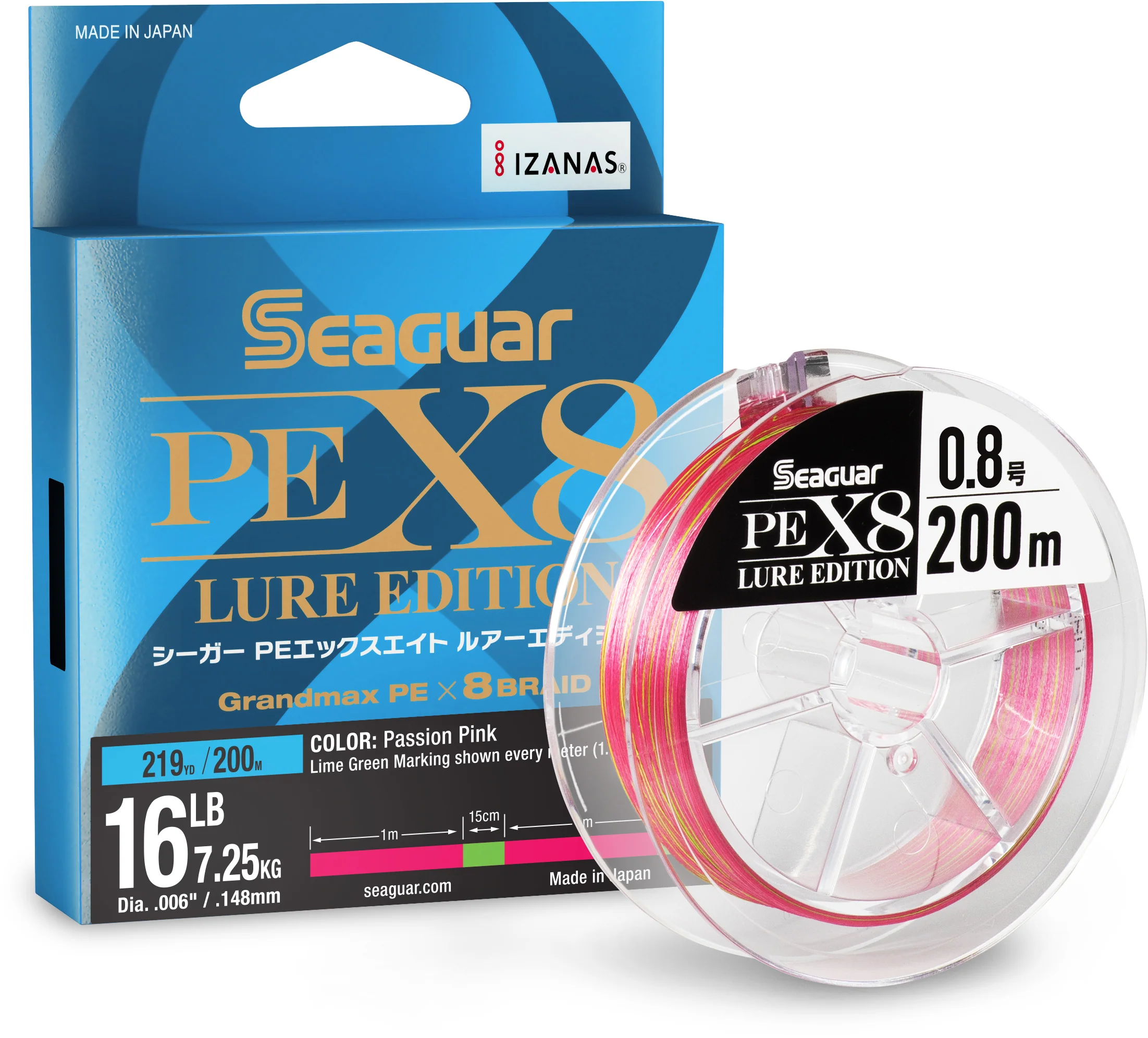 Seaguar JDM PEX8 HI-Vis Braid - 219 Yard Spool - Image 2