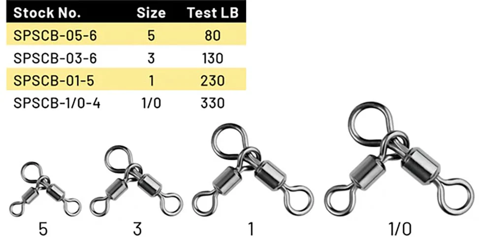 SPRO Power Swivel Combos w/Stainless Steel Line Ties - NS Black Finish - Image 2